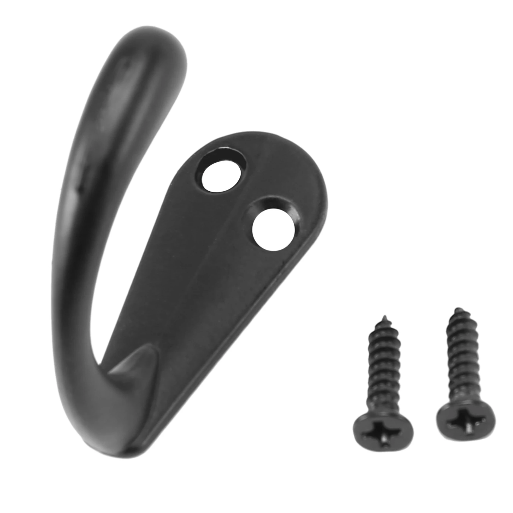 50x Black Zinc Alloy Single-Prong Wall Hooks with 110 Screws - Coat & Robe Hooks for Bathroom, Kitchen, Bedroom
50x Black Zinc Alloy Single-Prong Wall Hooks with 110 Screws - Coat & Robe Hooks for Bathroom, Kitchen, Bedroom