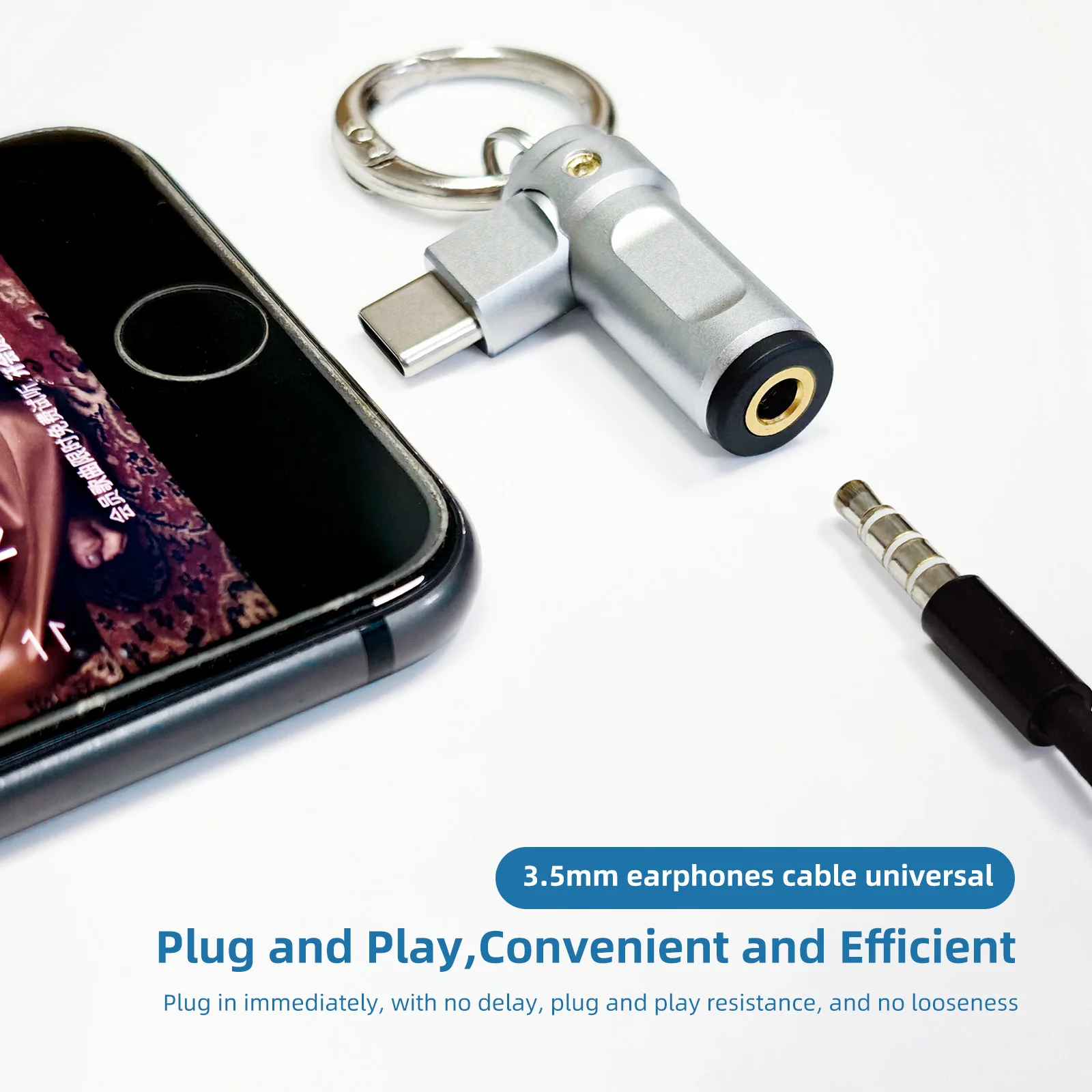 OKCSC KD3 CS43198 Earphones Adapter CX31993 All Copper DAC Amplifier Decoding Headphones Amplifier Portable Type-C Small Tail
OKCSC KD3 CS43198 Earphones Adapter CX31993 All Copper DAC Amplifier Decoding Headphones Amplifier Portable Type-C Small Tail