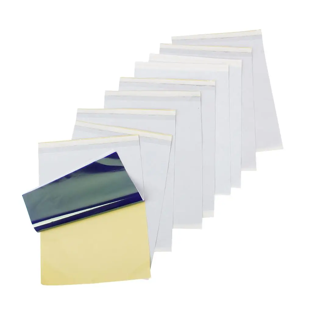 Термотрансферная бумага для тату, 10 листов, набор многоразовых трафаретов, оборудование для тату-салонов и художников
Термотрансферная бумага для тату, 10 листов, набор многоразовых трафаретов, оборудование для тату-салонов и художников