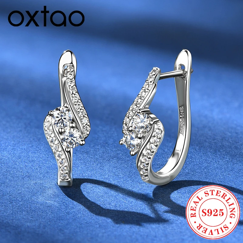 OXTAO U-образные серьги-кольца из настоящего стерлингового серебра 925 пробы с муассанитом, бесконечные серьги-кольца для женщин, свадебные украшения, подарок GRA
OXTAO U-образные серьги-кольца из настоящего стерлингового серебра 925 пробы с муассанитом, бесконечные серьги-кольца для женщин, свадебные украшения, подарок GRA