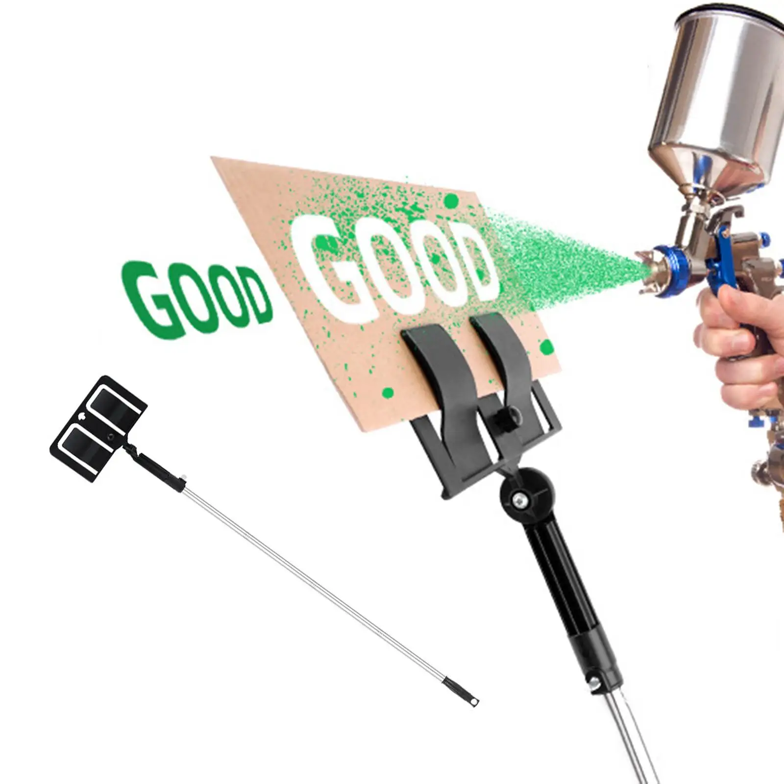 Paint Shield Holder, Universal Protective Anti Splash Extended Painting Tool Professional Spray Shield, for Paint Brush Spraying
Paint Shield Holder, Universal Protective Anti Splash Extended Painting Tool Professional Spray Shield, for Paint Brush Spraying