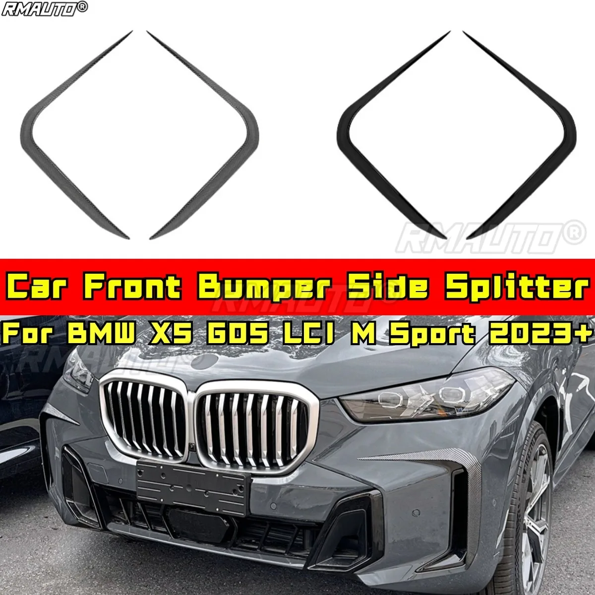 For BMW X5 G05 LCI M Sport Body Kit Wind Knife Spoiler Tuning Air Blade for BMW X5 G05 LCI M Sport 2023+ Car Accessories
For BMW X5 G05 LCI M Sport Body Kit Wind Knife Spoiler Tuning Air Blade for BMW X5 G05 LCI M Sport 2023+ Car Accessories