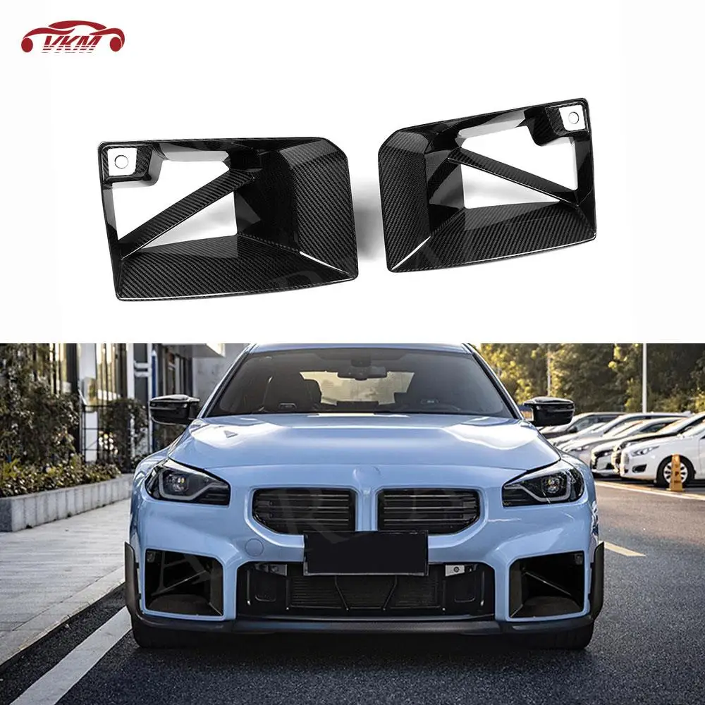 Dry Carbon Fiber Front Bumper Air Vent Foglamp Mesh Grill Frame Vent Dam Rim Cover FRP Car AccessoriesFor BMW M2 G87 2023 +
Dry Carbon Fiber Front Bumper Air Vent Foglamp Mesh Grill Frame Vent Dam Rim Cover FRP Car AccessoriesFor BMW M2 G87 2023 +