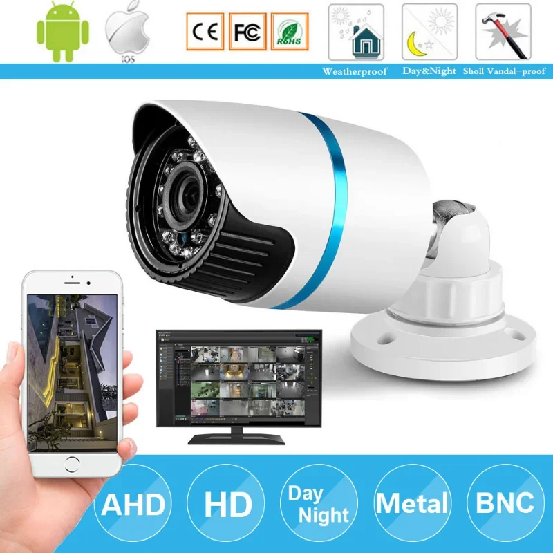 1080P 4.0MP AHD Security CCTV Camera Outdoor Waterproof Bullet Cameras Day & Night Surveillance HD 3.6mm Lens IR CUT
1080P 4.0MP AHD Security CCTV Camera Outdoor Waterproof Bullet Cameras Day & Night Surveillance HD 3.6mm Lens IR CUT