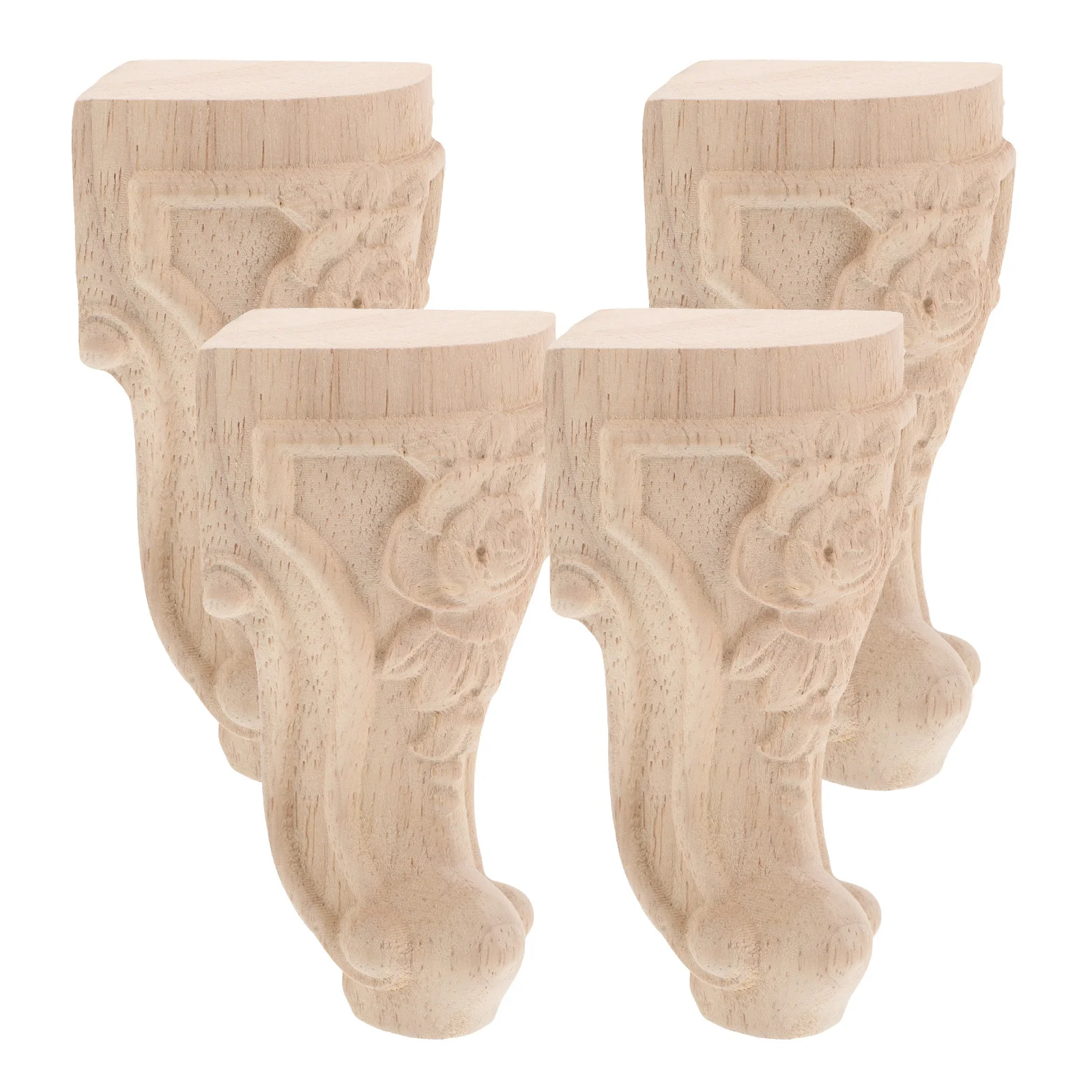 4Pcs Solid Wood Carved Furniture Legs European Style Replacement Feet for Sofa Dresser Coffee Table Cabinet Furniture Legs Feet
4Pcs Solid Wood Carved Furniture Legs European Style Replacement Feet for Sofa Dresser Coffee Table Cabinet Furniture Legs Feet