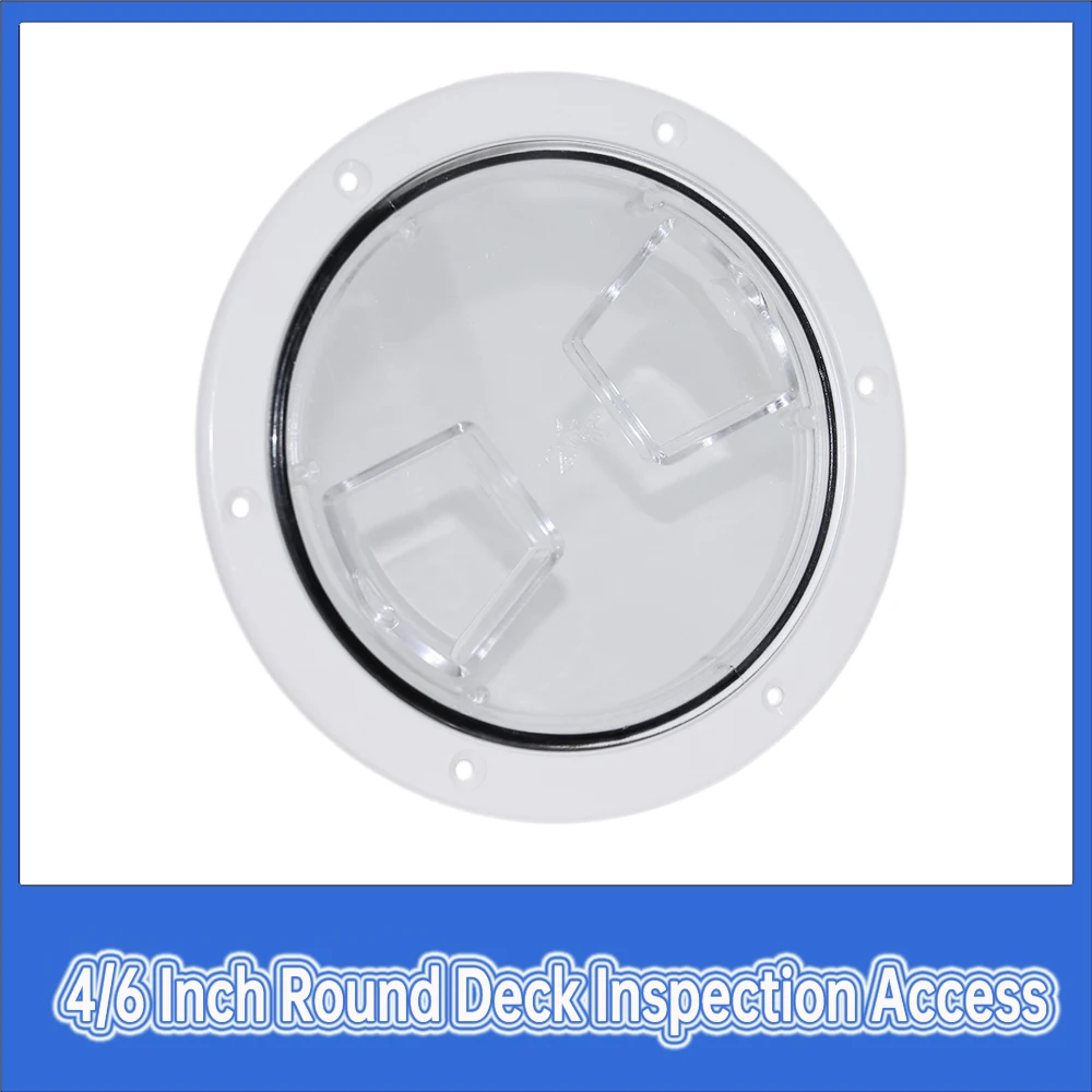 4/6 Inch Round Deck Inspection Access for Hatch Cover Plastic White Boat Screw Out Deck Inspection Plate for Boat
4/6 Inch Round Deck Inspection Access for Hatch Cover Plastic White Boat Screw Out Deck Inspection Plate for Boat