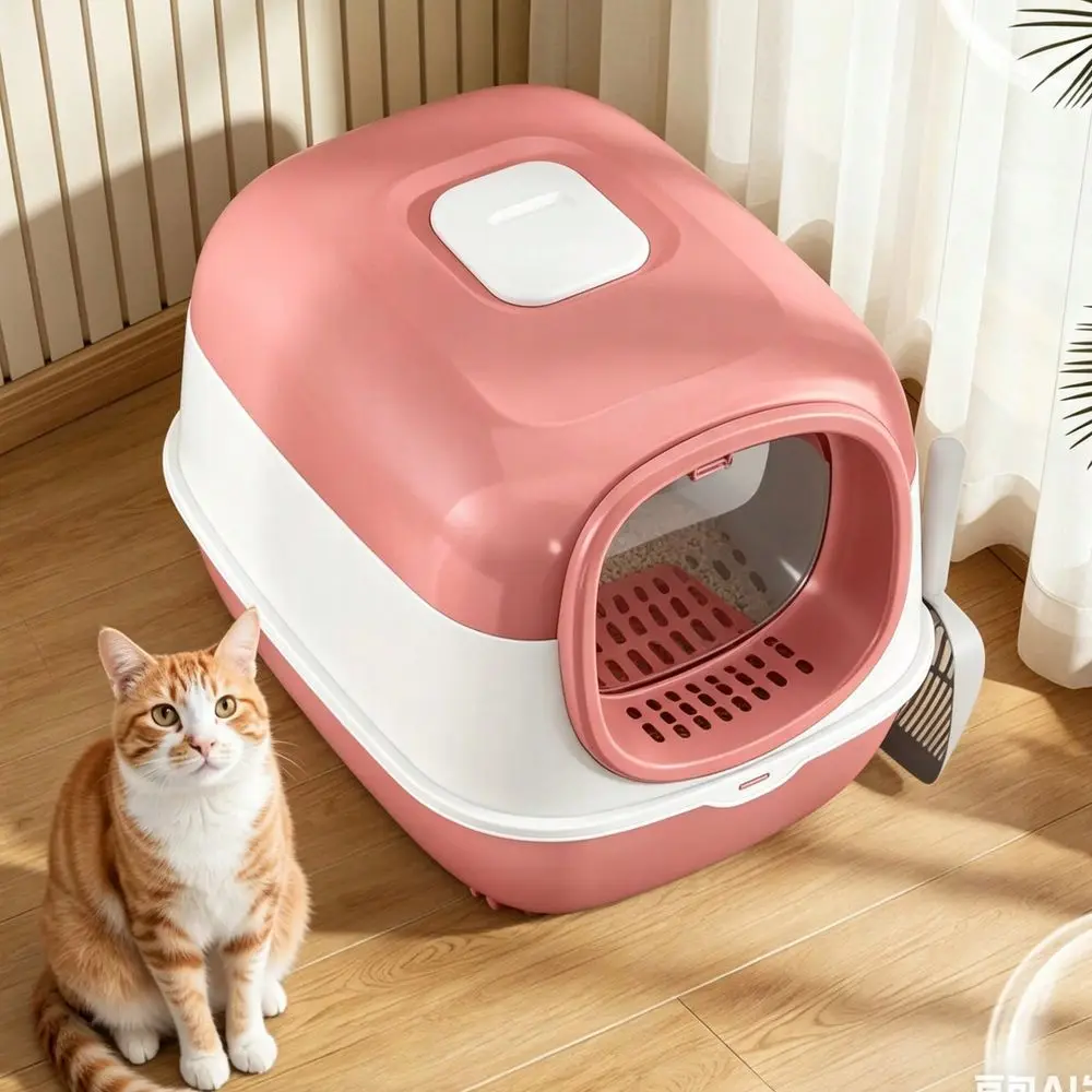 Large Enclosed Cat Litter Box, AntiSplash, Removable FlipUp Toilet With Litter Scoop Pet Litter Box Fully Enclosed Spillproof D
Large Enclosed Cat Litter Box, AntiSplash, Removable FlipUp Toilet With Litter Scoop Pet Litter Box Fully Enclosed Spillproof D