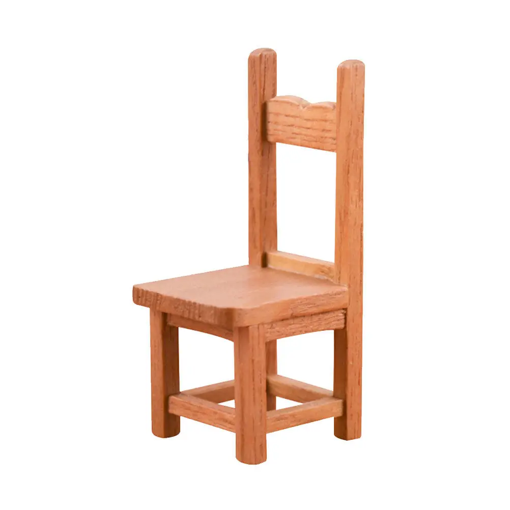 Mini Backrest Chair Thickened Solid Wood Design Lightweight Stable Desktop Ornament for Dollhouse Living Room Decor Miniature
Mini Backrest Chair Thickened Solid Wood Design Lightweight Stable Desktop Ornament for Dollhouse Living Room Decor Miniature