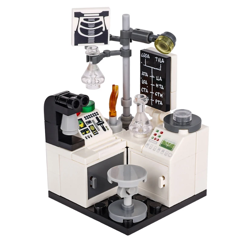 MOC City Laboratory Building Kit - Hospital Operation Platform Workbench with Microscope, Beaker, and Bricks
MOC City Laboratory Building Kit - Hospital Operation Platform Workbench with Microscope, Beaker, and Bricks