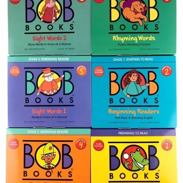 Bob books Bob English stage 6 boxes, children's English enlightenment picture books, natural phonics high-frequency vocabulary
Bob books Bob English stage 6 boxes, children's English enlightenment picture books, natural phonics high-frequency vocabulary