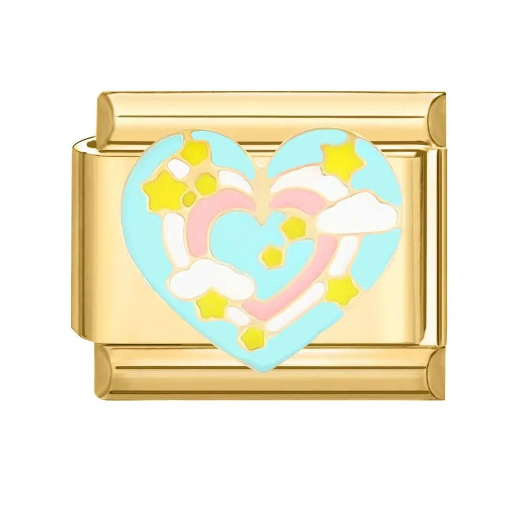 Vintage 9MM Stainless Steel Bracelet Link Fit Gold Plated Italian Charm Link DIY Bracelet Accessories Module Bracelet Men Women
Vintage 9MM Stainless Steel Bracelet Link Fit Gold Plated Italian Charm Link DIY Bracelet Accessories Module Bracelet Men Women