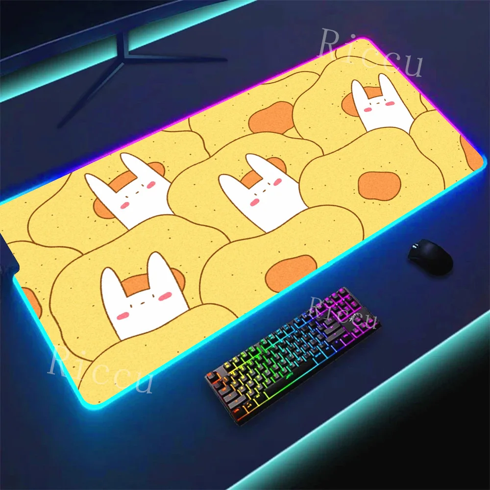 RGB Mouse PadLaptop Extended Desk Mat for Gamer Gift Gaming Carpet Anime Keyboard Pads Rug Mousepad XXL Bunny Rabbit Mouse Pads
RGB Mouse PadLaptop Extended Desk Mat for Gamer Gift Gaming Carpet Anime Keyboard Pads Rug Mousepad XXL Bunny Rabbit Mouse Pads