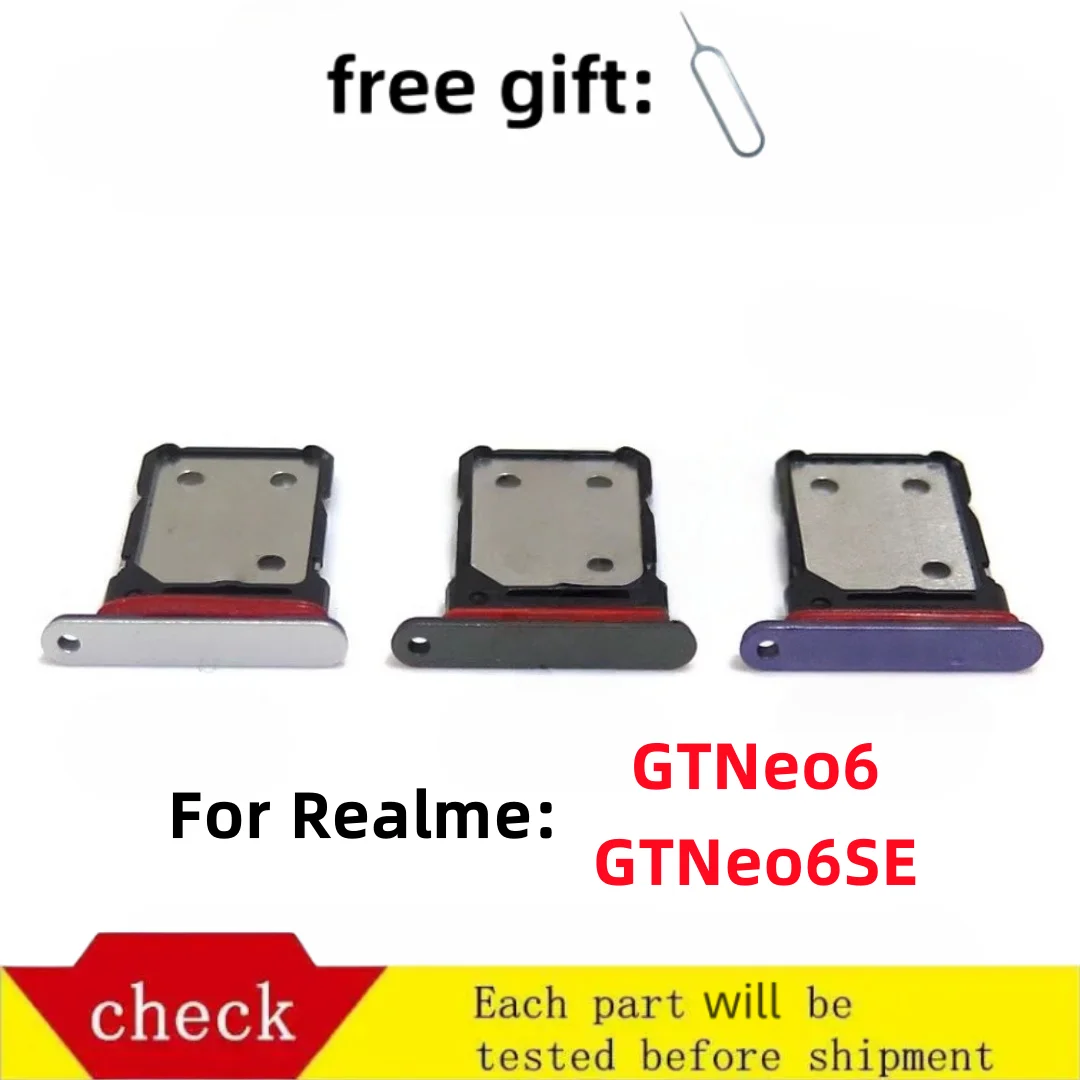 SIM Card Micro SD Card Tray chip slot card For Realme GT6 RMX3850 GTneo6 GT NEO6se RMX3852 drawer Holder chip card adapter tray
SIM Card Micro SD Card Tray chip slot card For Realme GT6 RMX3850 GTneo6 GT NEO6se RMX3852 drawer Holder chip card adapter tray