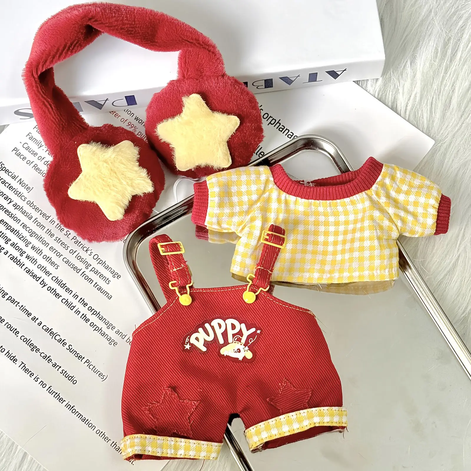 Только одежда подходит для хлопковой куклы 20 см, комплект одежды, брюки на плечо, милая мини-кукольная одежда, спортивная одежда, одежда с героями мультфильмов, подарок
Только одежда подходит для хлопковой куклы 20 см, комплект одежды, брюки на плечо, милая мини-кукольная одежда, спортивная одежда, одежда с героями мультфильмов, подарок