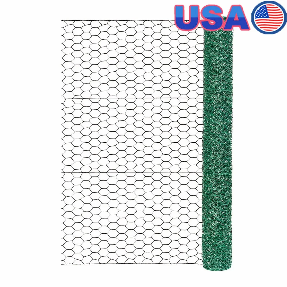 36in x 25ft Galvanized Chicken Wire Lightweight Durable Hexagonal Mesh Animal Containment Fencing Gardening Crafts Rust
36in x 25ft Galvanized Chicken Wire Lightweight Durable Hexagonal Mesh Animal Containment Fencing Gardening Crafts Rust
