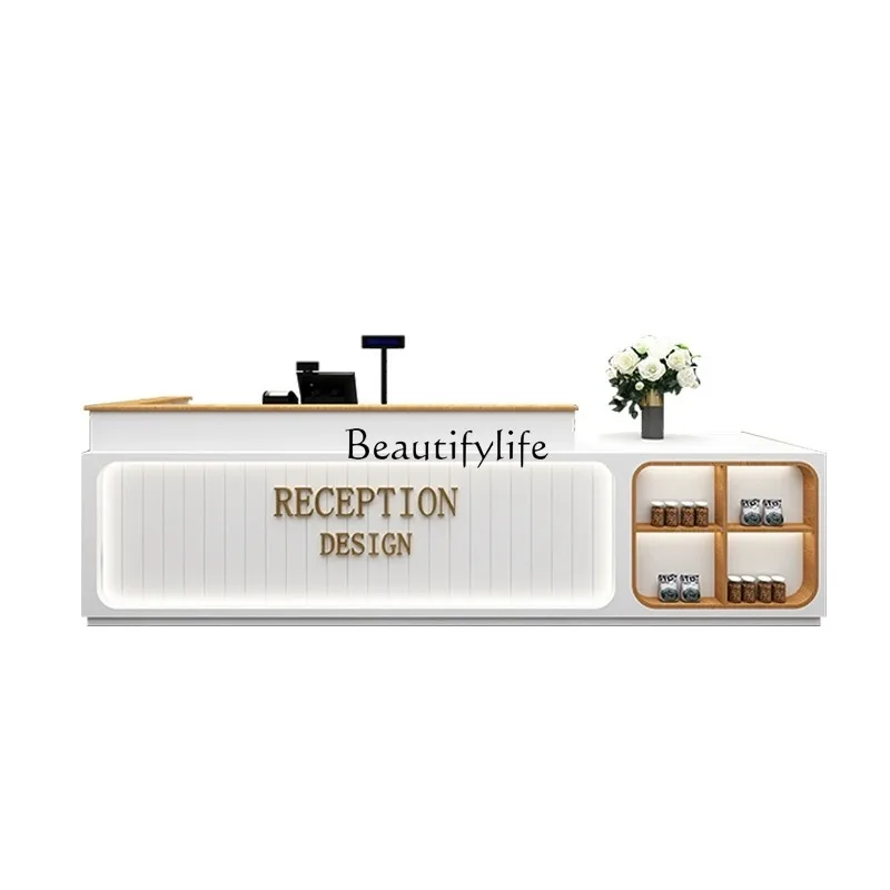 Coffee Shop Milk Tea Shop Cashier Counter Simple Modern Snack Shop Restaurant Custom Counter
Coffee Shop Milk Tea Shop Cashier Counter Simple Modern Snack Shop Restaurant Custom Counter