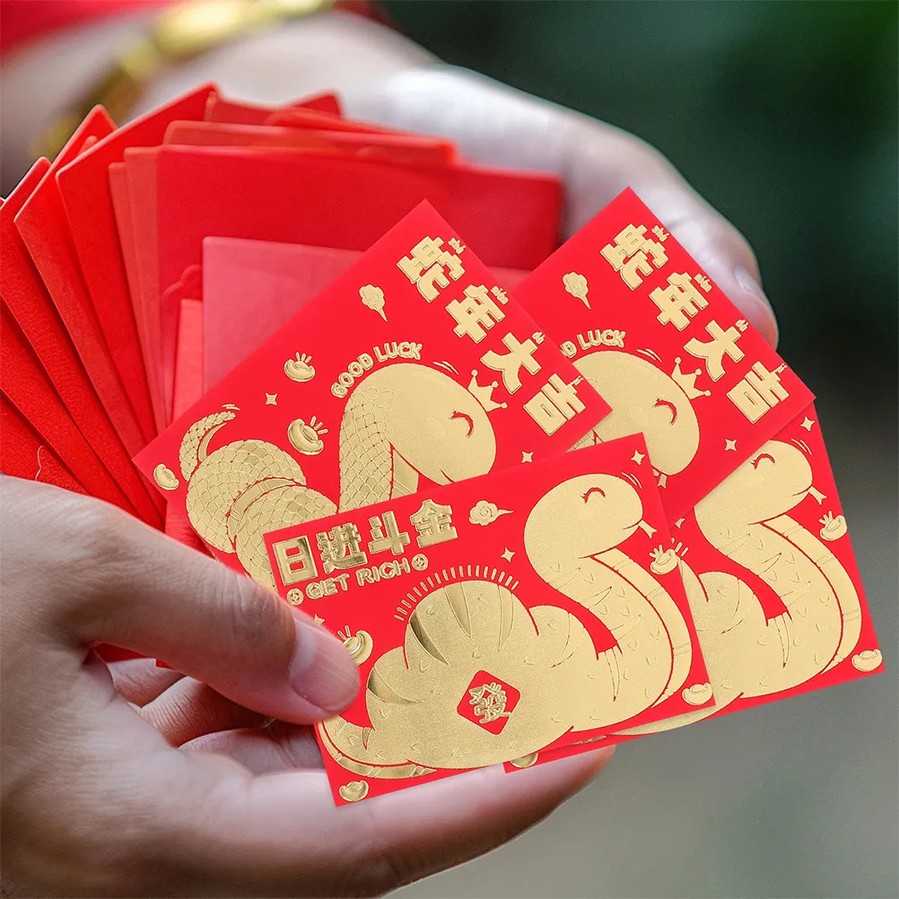 60Pcs Red Envelopes Chinese Snake Zodiac New Year Decorative Small Money Packets Lunar New Year Red Packets Wedding Envelopes
60Pcs Red Envelopes Chinese Snake Zodiac New Year Decorative Small Money Packets Lunar New Year Red Packets Wedding Envelopes