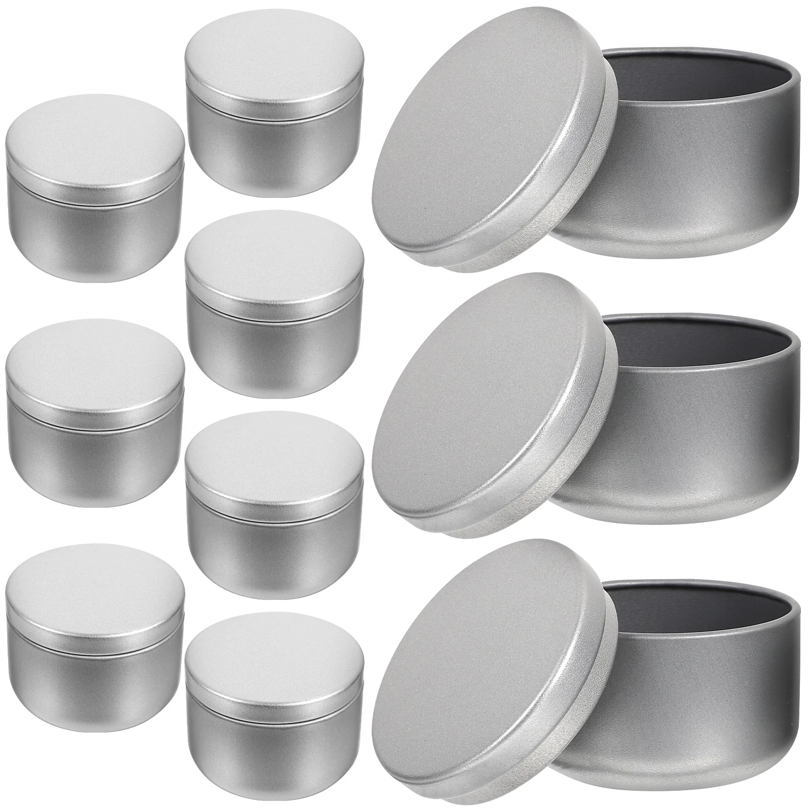 10 Pcs Tinplate Tea Candy Jar with Lid Coffee Container Food Containers Lids Canisters Loose Organizer Storage
10 Pcs Tinplate Tea Candy Jar with Lid Coffee Container Food Containers Lids Canisters Loose Organizer Storage
