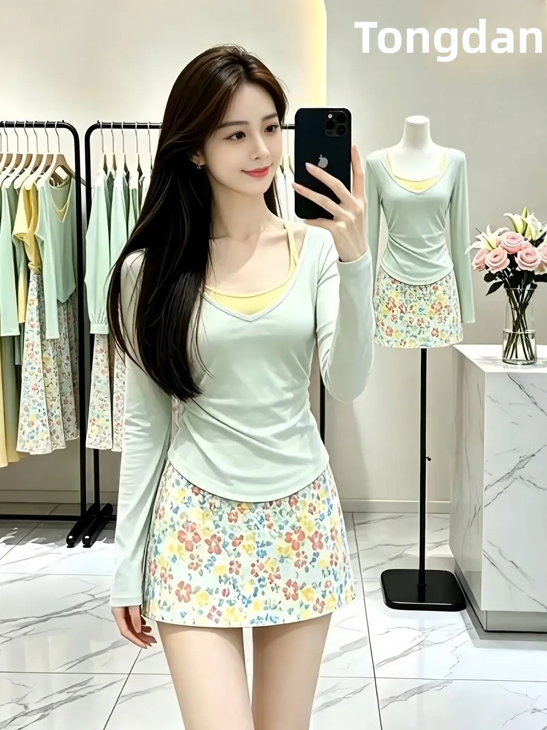 Unique Beautiful Summer Vacation Style Long Sleeve Set Women's Inner Tank Top Floral Half Skirt Spicy Three Piece Set
Unique Beautiful Summer Vacation Style Long Sleeve Set Women's Inner Tank Top Floral Half Skirt Spicy Three Piece Set