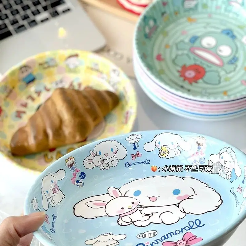 8 Inches Cute cartoon Kulomi anti fall children's plate Kawaii Anime Cinnamoroll home plate kindergarten meal plate Gifts Toys
8 Inches Cute cartoon Kulomi anti fall children's plate Kawaii Anime Cinnamoroll home plate kindergarten meal plate Gifts Toys
