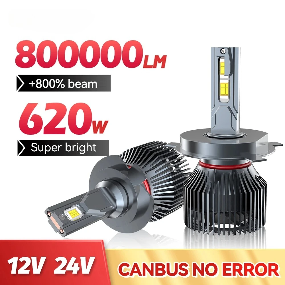 H7 LED Headlight 800000LM 620W Auto Fog Light H4 H1 H8 H11 H13 HB3 HB4 9005 9006 9007 9008 9012 For Car 6000K LED Lamp 12V 24V
H7 LED Headlight 800000LM 620W Auto Fog Light H4 H1 H8 H11 H13 HB3 HB4 9005 9006 9007 9008 9012 For Car 6000K LED Lamp 12V 24V