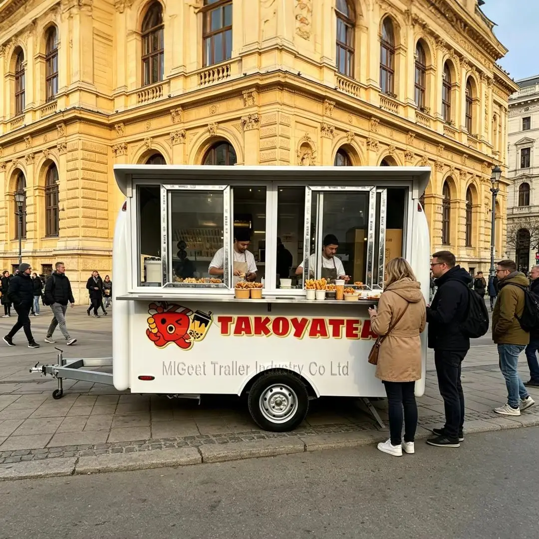 Customizable White Compact Single-Axle Food Trailer Commercial Mobile Kiosk for Cafe Pop-up Food Fair & Short-Term Event Rental
Customizable White Compact Single-Axle Food Trailer Commercial Mobile Kiosk for Cafe Pop-up Food Fair & Short-Term Event Rental