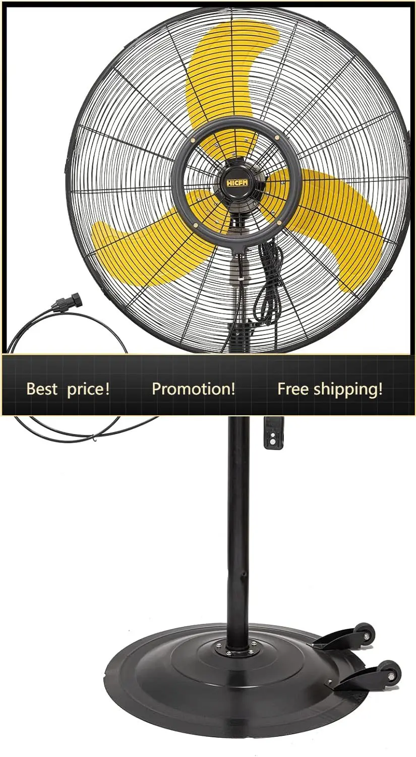 Bestseller30 inch Misting Outdoor Oscillating Pedestal Fan, IP44 Enclosure 1/3 HP Industial Motor, 9 FT Cord & GFCI Plug, High V
Bestseller30 inch Misting Outdoor Oscillating Pedestal Fan, IP44 Enclosure 1/3 HP Industial Motor, 9 FT Cord & GFCI Plug, High V