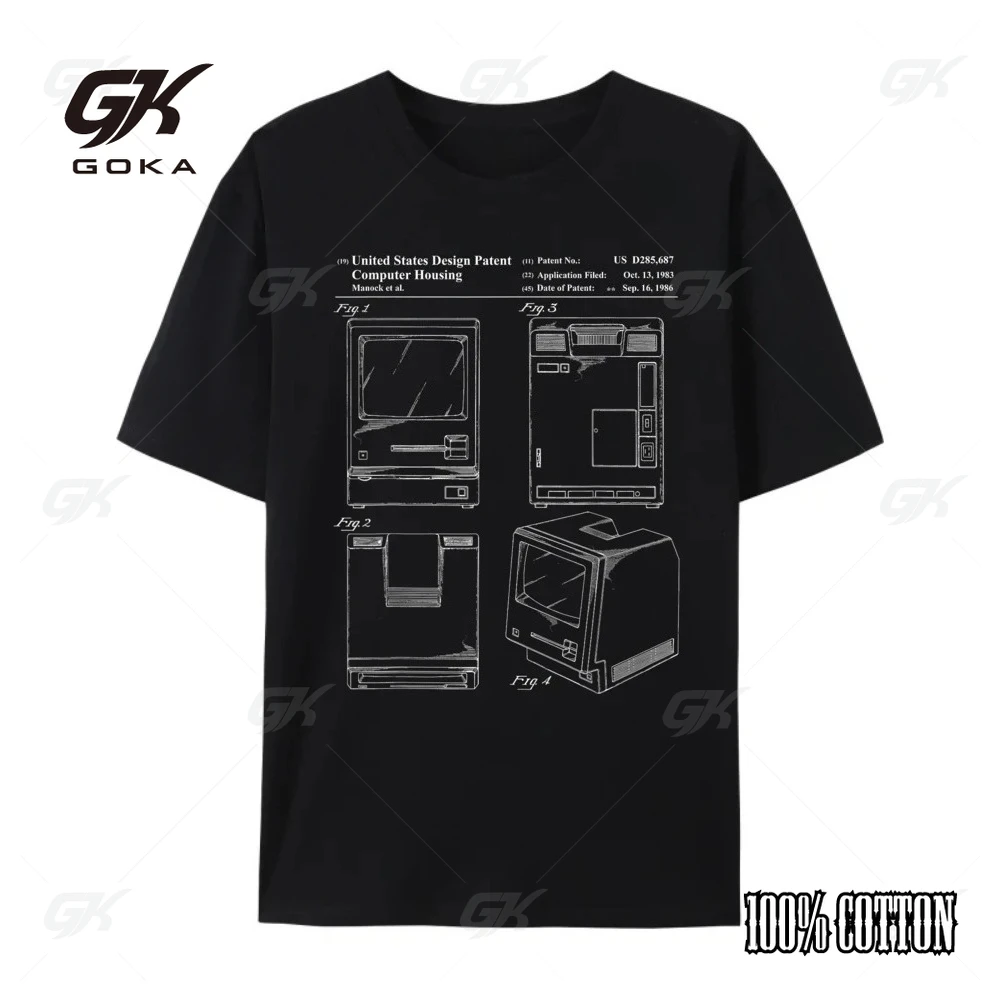 Summer Men 100% Pure Cotton Tech Nerd Personal Computer Patent Drawing Cotton Graphic Tees Oversize Man Printed Casual T Shirt
Summer Men 100% Pure Cotton Tech Nerd Personal Computer Patent Drawing Cotton Graphic Tees Oversize Man Printed Casual T Shirt