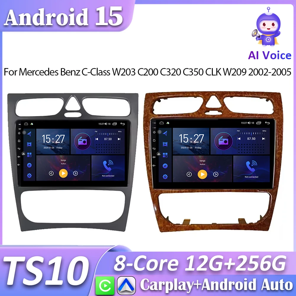 For Mercedes Benz C-Class W203 C200 C320 C350 CLK W209 2002-2005 Car Radio Carplay Screen GPS Navigation Android Auto No 2din
For Mercedes Benz C-Class W203 C200 C320 C350 CLK W209 2002-2005 Car Radio Carplay Screen GPS Navigation Android Auto No 2din