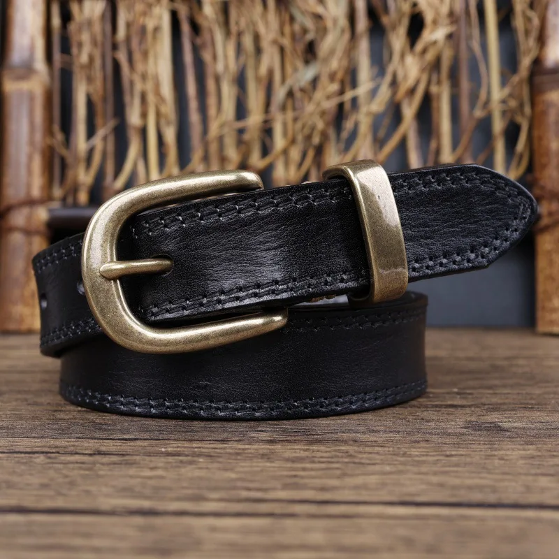 Women's fashion soft top layer cowhide versatile jeans belt genuine leather belt retro simple fashion new style
Women's fashion soft top layer cowhide versatile jeans belt genuine leather belt retro simple fashion new style