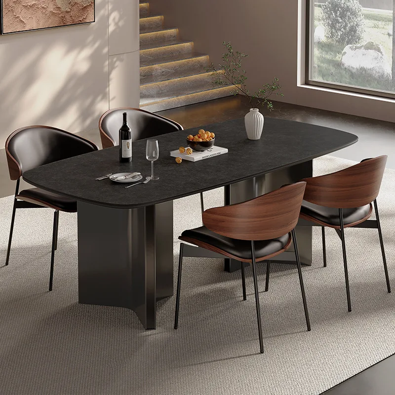 rock slab dining table modern simple light luxury dining table 6 chair black high-end mesa de comedor y sillas kitchen furniture
rock slab dining table modern simple light luxury dining table 6 chair black high-end mesa de comedor y sillas kitchen furniture