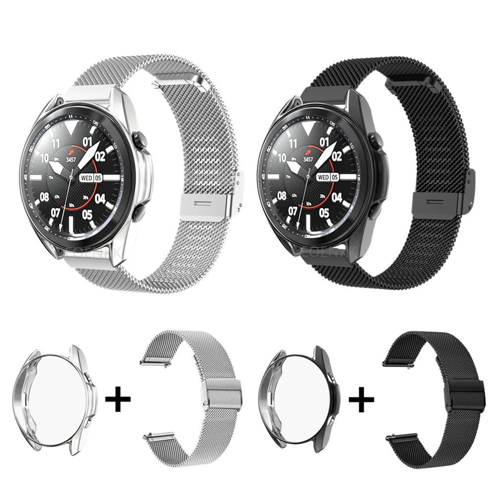 TPU Case + Wrist Band For Samsung Galaxy Watch 3 / 42mm / 46mm Replacement Watch Strap Metal Bracelet Protective Cover Shell
TPU Case + Wrist Band For Samsung Galaxy Watch 3 / 42mm / 46mm Replacement Watch Strap Metal Bracelet Protective Cover Shell