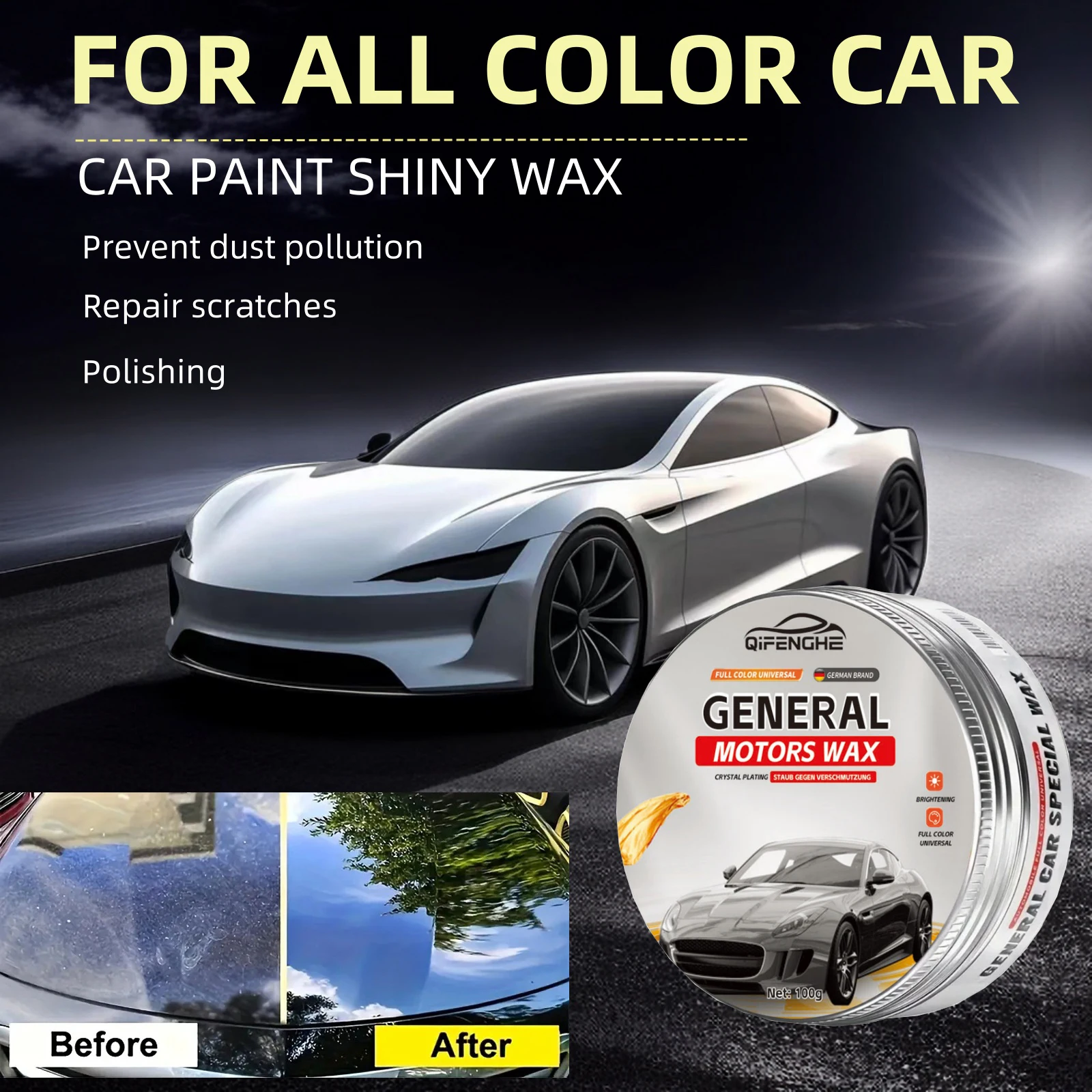 3.53oz General Motors wax electroplated crystal paint care, car coating waxing, scratch removal and decontamination, glossening,
3.53oz General Motors wax electroplated crystal paint care, car coating waxing, scratch removal and decontamination, glossening,