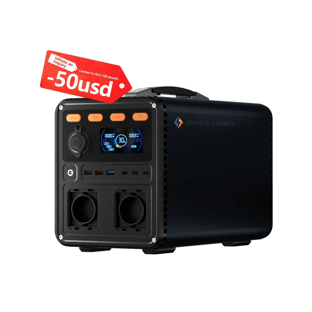 Electric Smallest 1200 Watt Portable New Energy Power Station 1200W Solar Generator With Inverter
Electric Smallest 1200 Watt Portable New Energy Power Station 1200W Solar Generator With Inverter