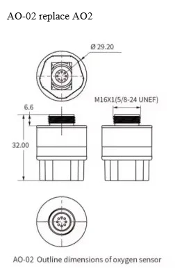 AO-O2 AO-02(The low standard can only reach 0.4)O2 Sensor Replace AO2 PTB-18.10 AA428-210
AO-O2 AO-02(The low standard can only reach 0.4)O2 Sensor Replace AO2 PTB-18.10 AA428-210