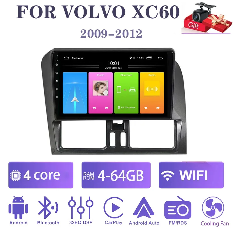 9" Car Radio FOR VOLVO XC60 2009-2012 CarPlay Android Auto Touch Screen Car Stereo with Rear Camera GPS WIFI 4+64GB
9" Car Radio FOR VOLVO XC60 2009-2012 CarPlay Android Auto Touch Screen Car Stereo with Rear Camera GPS WIFI 4+64GB