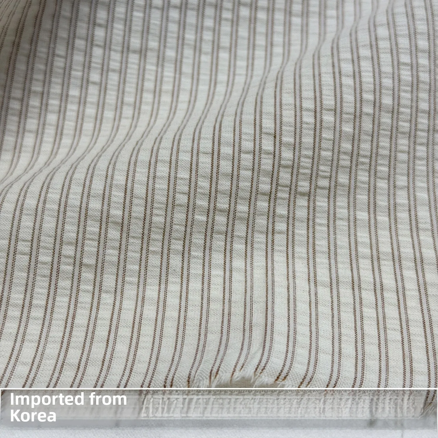 Легкая ткань из чистого хлопка для пошива брюк, полосатая бежевая марля, весна-лето, для дома, для рукоделия, размер S
Легкая ткань из чистого хлопка для пошива брюк, полосатая бежевая марля, весна-лето, для дома, для рукоделия, размер S