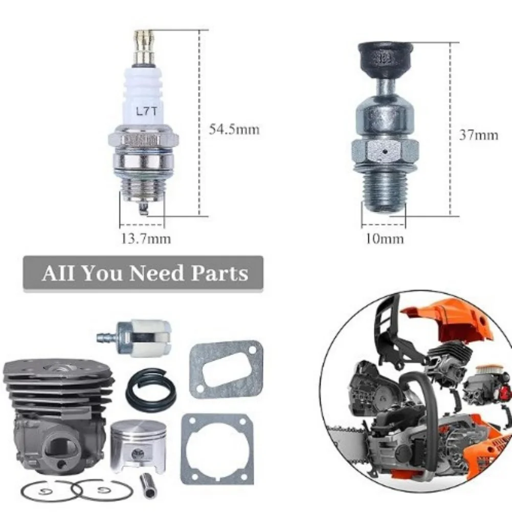 45mm Cylinder Big Bore Kit With Compression Release Valve For 353 351 350 346XP Chainsaw Engine Repair Parts
45mm Cylinder Big Bore Kit With Compression Release Valve For 353 351 350 346XP Chainsaw Engine Repair Parts