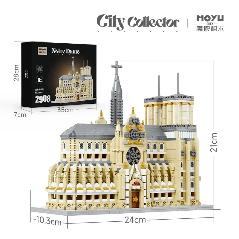 IWONDERES Microgranules Notre Dame Cathedral Cologne Cathedral Architecture Street View Building Blocks toys Model Ornaments
IWONDERES Microgranules Notre Dame Cathedral Cologne Cathedral Architecture Street View Building Blocks toys Model Ornaments