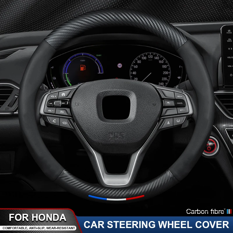 Car Leather Steering Wheel Cover Anti-slip Accessories For Honda FIT CRV Civci Accord Jazz HRV Stepwgn Prelude Insight Vezel CRZ
Car Leather Steering Wheel Cover Anti-slip Accessories For Honda FIT CRV Civci Accord Jazz HRV Stepwgn Prelude Insight Vezel CRZ