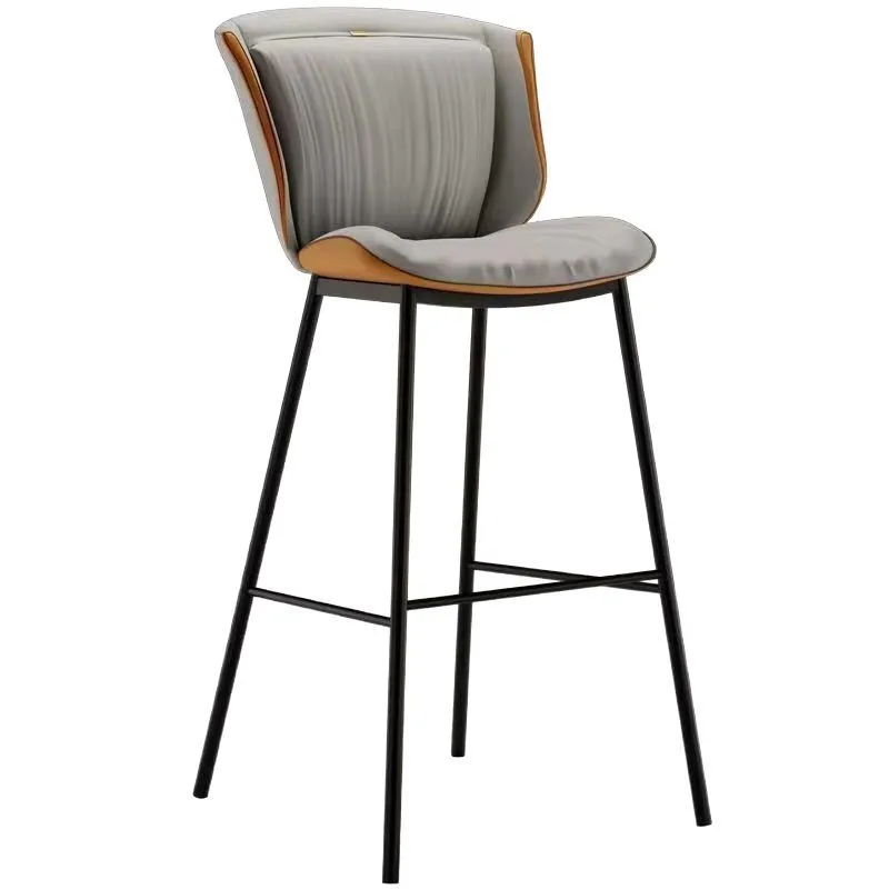 Household light luxury wrought iron high stool cafe bar chair modern simple bar chair front desk chair
Household light luxury wrought iron high stool cafe bar chair modern simple bar chair front desk chair