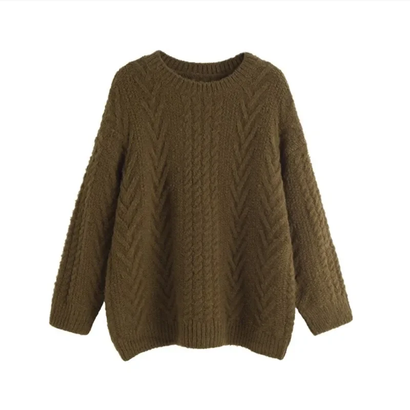 Korean Vintage Twisted Knitted Sweater Women Pullover O-Neck Long Sleeve Loose Casual Jumpers Autumn Winter Chic Streetwear 2024
Korean Vintage Twisted Knitted Sweater Women Pullover O-Neck Long Sleeve Loose Casual Jumpers Autumn Winter Chic Streetwear 2024