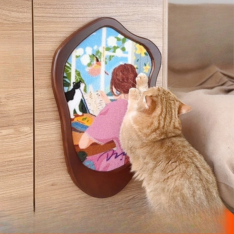 The cat scratching board is attached to the wall without falling debris to protect the sofa from wear resistance
The cat scratching board is attached to the wall without falling debris to protect the sofa from wear resistance