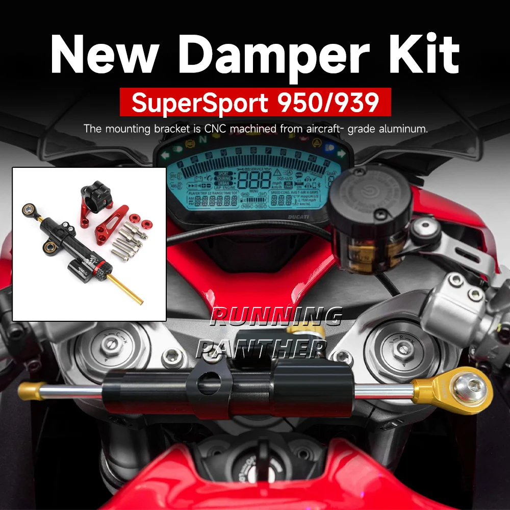 For Ducati SuperSport 950 Supersport 939 2018-2025 Motorcycle Accessories Damper Stabilizer Bracket Steering Mount Kit
For Ducati SuperSport 950 Supersport 939 2018-2025 Motorcycle Accessories Damper Stabilizer Bracket Steering Mount Kit