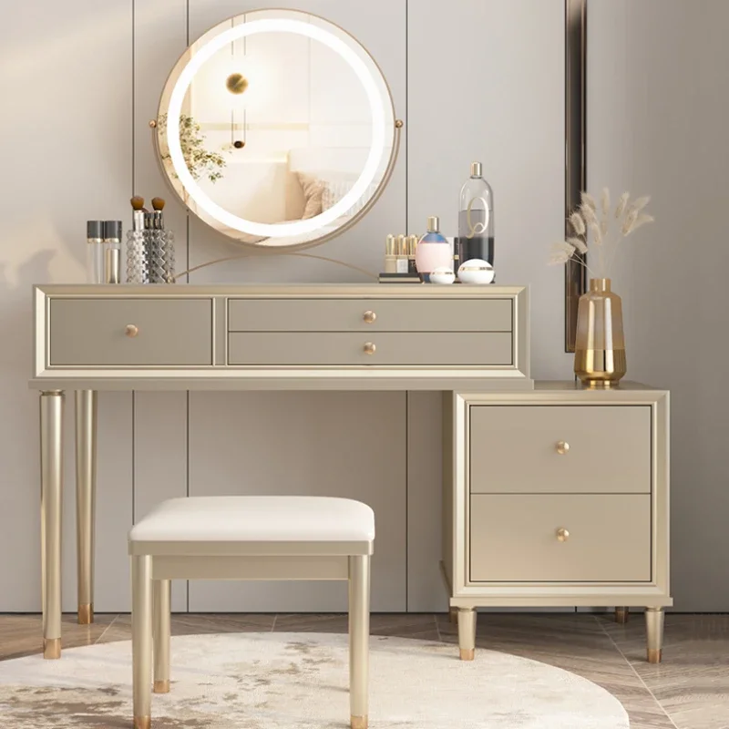 Aesthetic Minimal Vanity Table Storage Led Drawer Mirror Dressing Table Bedroom Kawaii Modern Comoda Pra Quarto Salon Furniture
Aesthetic Minimal Vanity Table Storage Led Drawer Mirror Dressing Table Bedroom Kawaii Modern Comoda Pra Quarto Salon Furniture