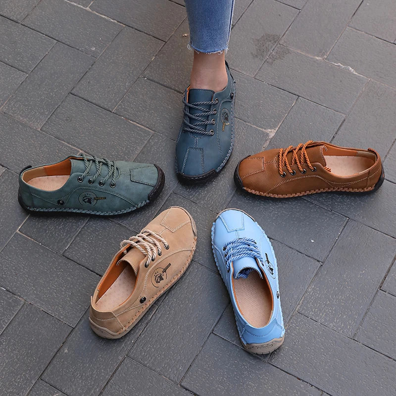 Handmade Leather Casual Women Shoes Soft Comfort Sport Loafers High Quality Fashion Daily Walking Footwear Plus Size 2026
Handmade Leather Casual Women Shoes Soft Comfort Sport Loafers High Quality Fashion Daily Walking Footwear Plus Size 2026