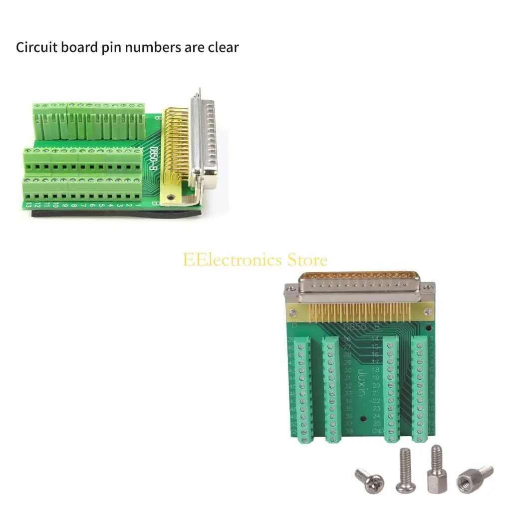 B03C 50Pin DB50 Женский Мужской Игольчатый адаптер Простая установка с болтами-гайками
B03C 50Pin DB50 Женский Мужской Игольчатый адаптер Простая установка с болтами-гайками