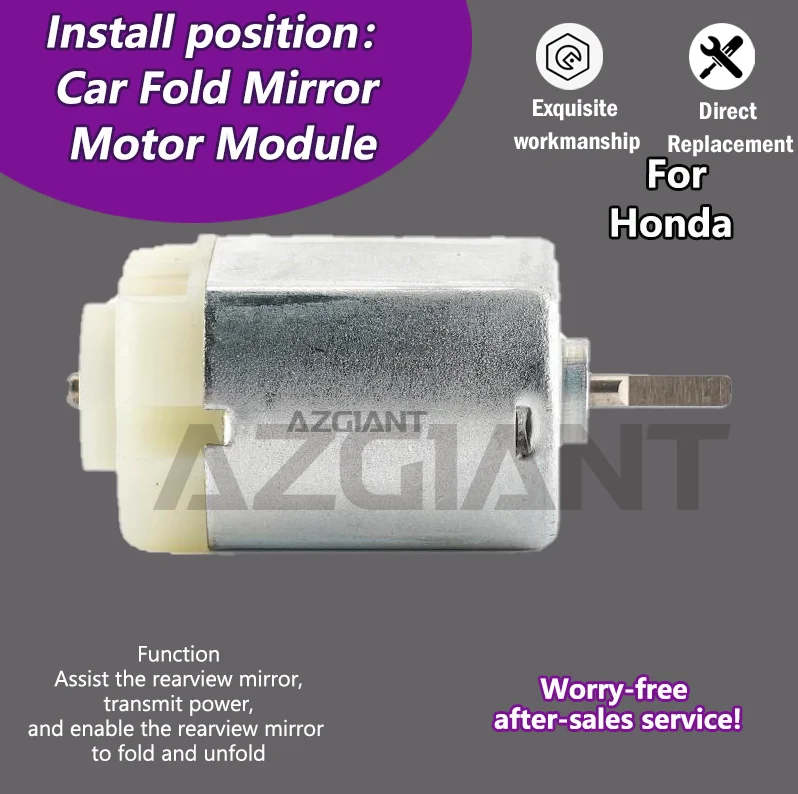 AZGIANT Car Electric Fold Exterior Mirrors Motor For Honda Accord MK9/Jazz MK4/Fit MK3/Amaze MK1/BR-V car accessories repair
AZGIANT Car Electric Fold Exterior Mirrors Motor For Honda Accord MK9/Jazz MK4/Fit MK3/Amaze MK1/BR-V car accessories repair