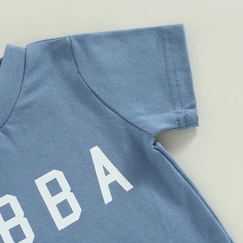 Infant Boys Summer Outfits Letter Print Short Sleeve T-shirt and Stretch Casual Rolled Shorts Set
Infant Boys Summer Outfits Letter Print Short Sleeve T-shirt and Stretch Casual Rolled Shorts Set