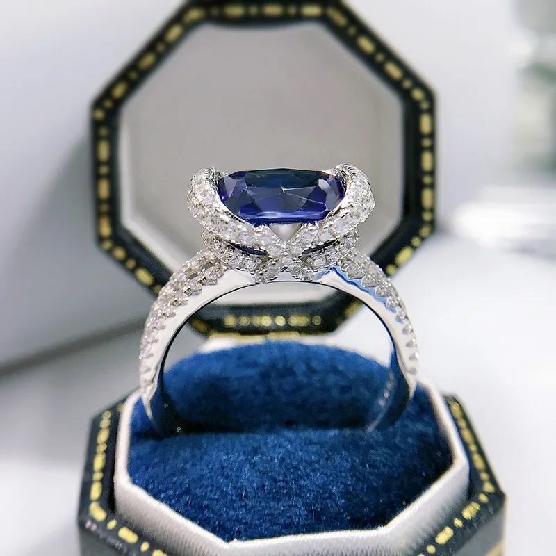 Valuable Sapphire Diamond Ring 100% Real 925 sterling silver Party Wedding band Rings for Women Men Promise Engagement Jewelry
Valuable Sapphire Diamond Ring 100% Real 925 sterling silver Party Wedding band Rings for Women Men Promise Engagement Jewelry
